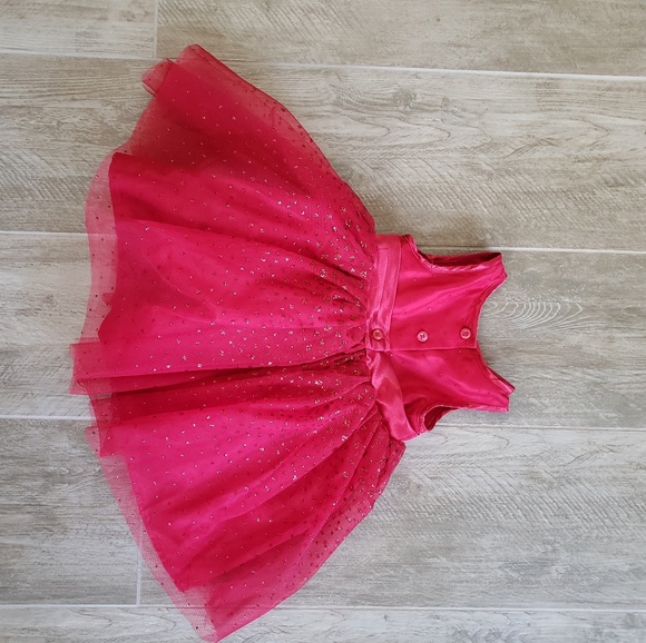 12M Girls Red Dress - Picture 2 of 6